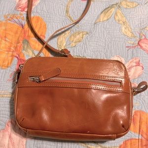 Italian Leather crossbody.. gently used